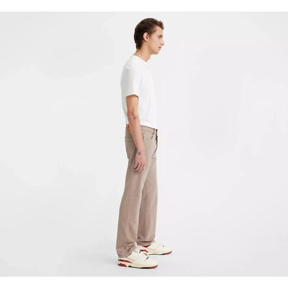 NEW Levi's Mens 501 Original Fit Button Fly Non-Stretch Jeans Beige Size 38 X 34 - Picture 3 of 7